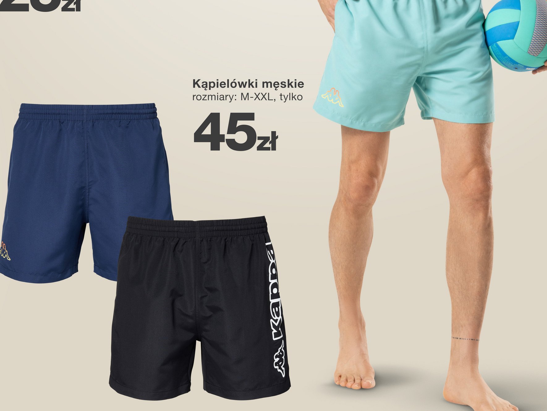 K膮piel贸wki m臋skie m-xxl Kappa promocja