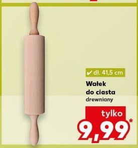 Wałek do ciasta drewniany dł. 41.5 cm promocja w Kaufland