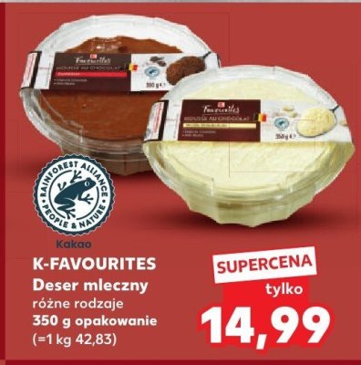 Deser mleczny, różne rodzaje promocja w Kaufland