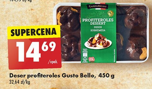 Deser profiteroles Gustobello (Biedronka) promocja w Biedronka