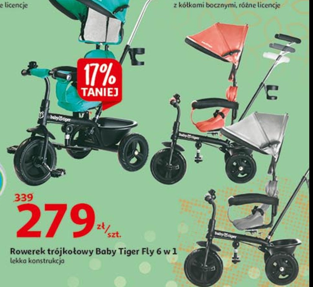 Rowerek tr贸jko艂owy baby driver komfort niebieski Smoby promocja