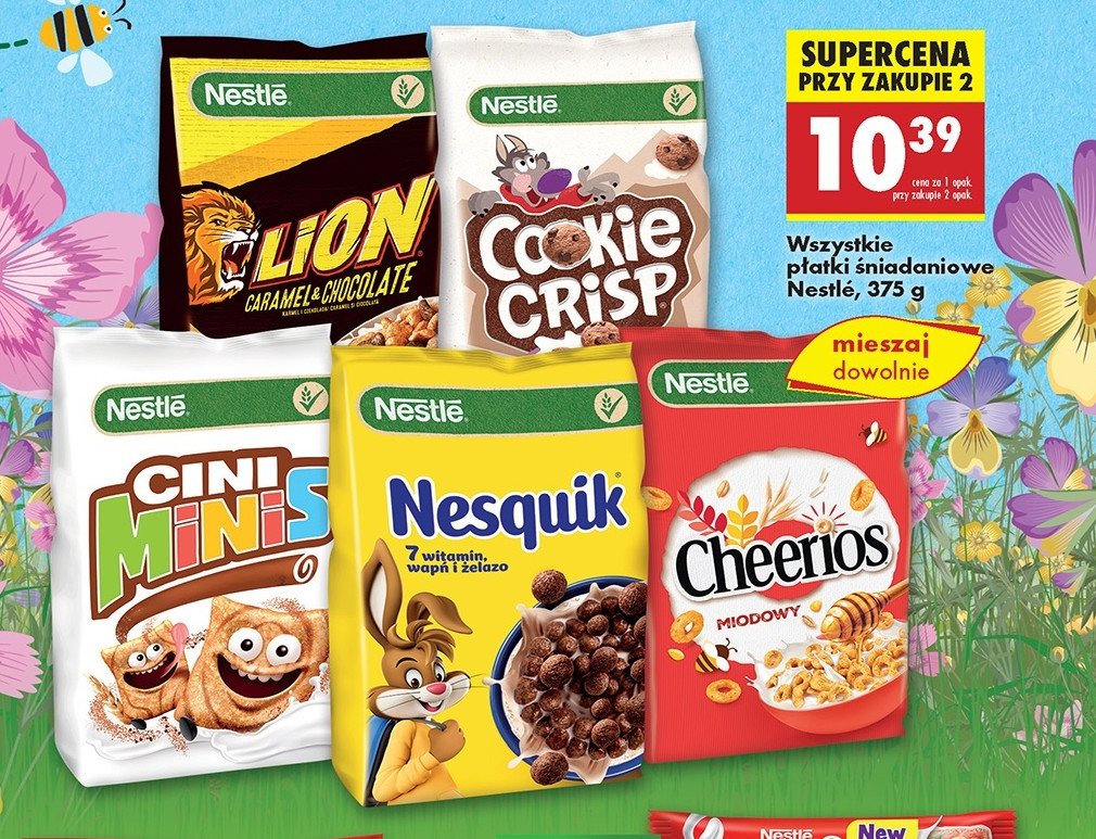Płatki śniadaniowe Cini minis promocja w Biedronka