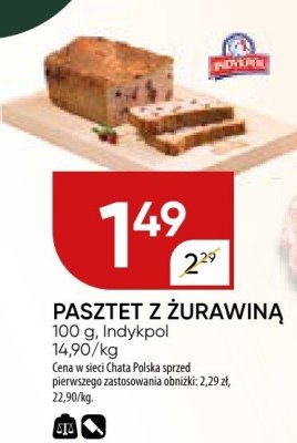 Pasztet z żurawiną Indykpol promocja w Chata Polska