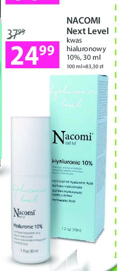 Serum z kwasem hialuronowym Nacomi hyaluronic promocja