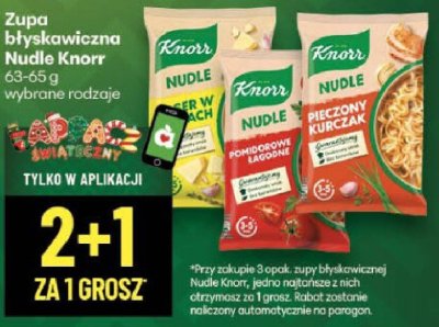Zupa błyskawiczna Nudle Knorr promocja w Delikatesy Centrum