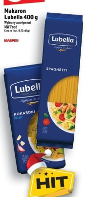 Makaron Lubella 400 g promocja w TOPAZ