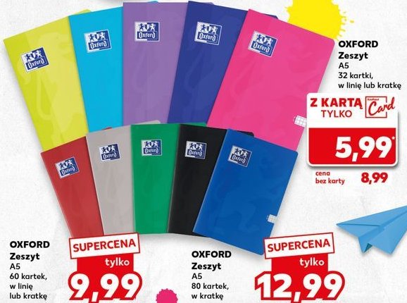 Zeszyt a5 32 kartki kratka Oxford promocja