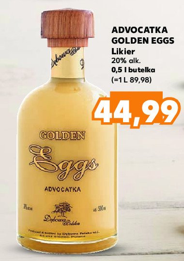 Likier D臉BOWA ADVOCATKA GOLDEN EGGS promocja