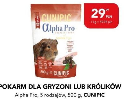 Pokarm dla gryzoni lub królików Alpha Pro, 5 rodzajów, 500 g promocja w Aquael zoo