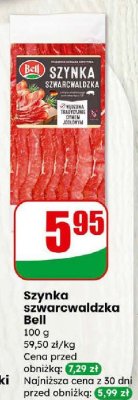 Szynka szwarcwaldzka  promocja w Dino