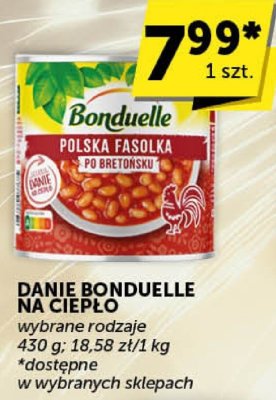 Danie na ciepło Bonduelle wybrane rodzaje 430g promocja w ABC