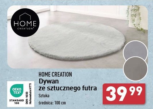 Dywanik koło 100 cm Home creation promocja