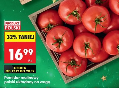 Pomidor malinowy polski układany na wagę promocja w Biedronka