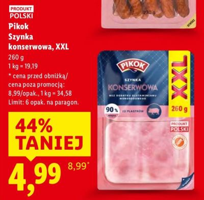Szynka konserwowa XXL promocja w Lidl