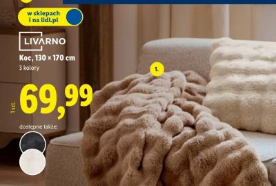Koc 130 x 170 cm promocja w Lidl