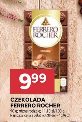 Czekolada Ferrero Rocher różne rodzaje promocja w Stokrotka