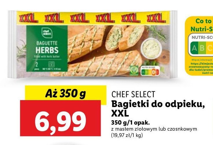 Bagietka do odpieku z czosnkiem Chef select promocja