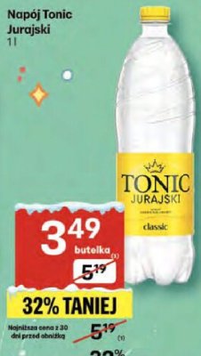 Napój Tonic Jurajski 1l promocja w Delikatesy Centrum