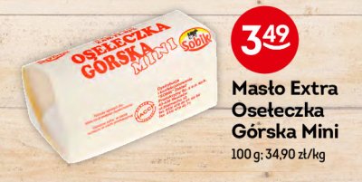 Masło Osełeczka górska mini sobik promocja w Makro