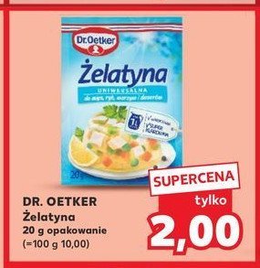 Żelatyna uniwersalna Dr. oetker promocja w Kaufland