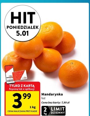 Mandarynka luz promocja w Intermarche