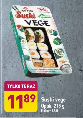 Sushi vege Lucky fish promocja