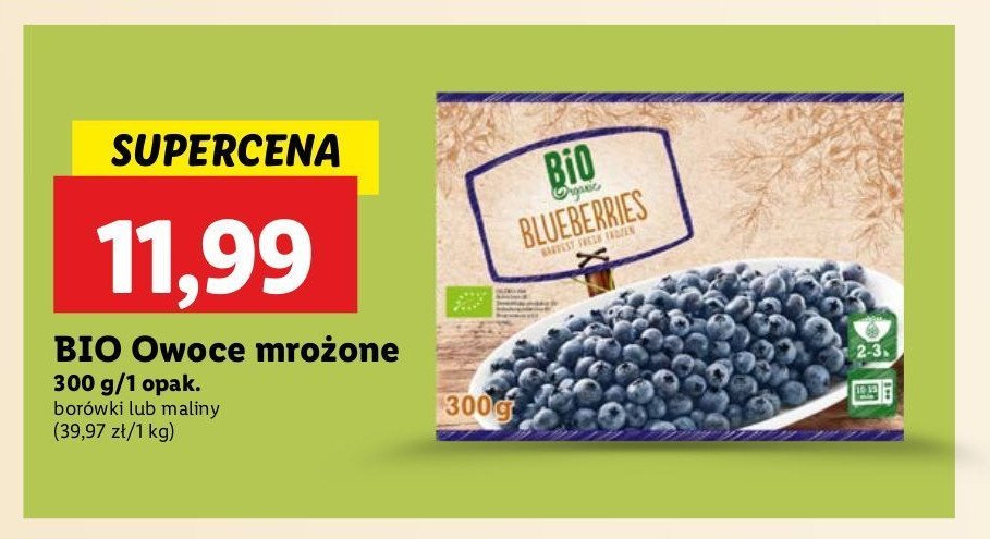 Borówki Bio organic promocja