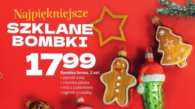 Bombka forma choinka płaska promocja w Twój Market
