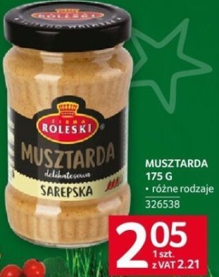 Musztarda Roleski 175 g promocja w Selgros