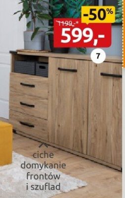 Komoda z szufladami i drzwiczkami promocja w Black Red White