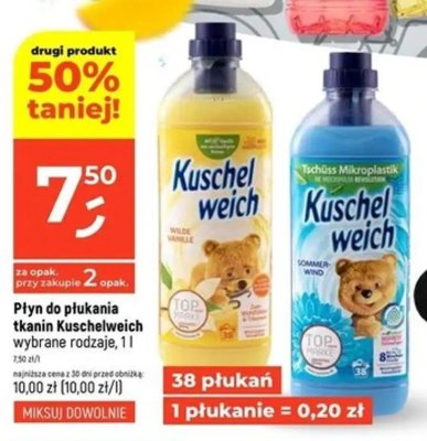 Płyn do płukania tkanin Kuschelweich wybrane rodzaje, 1l promocja w Dealz