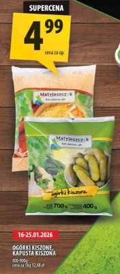 Ogórki kiszone / kapusta kiszona promocja w Arhelan