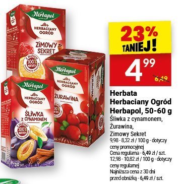 Herbata Herbapol Ogród Herbapol, 50-60 g promocja w Twój Market