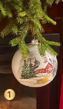 Bombka pejzaż śr. 15 cm promocja w Castorama