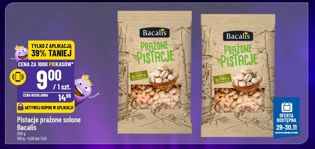 Pistacje Bacalis promocja