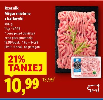 Mięso mielone z karkówki promocja w Lidl