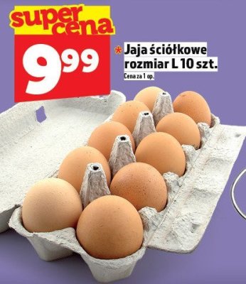 Jaja ściółkowe rozmiar L 10 szt. promocja w TOPAZ
