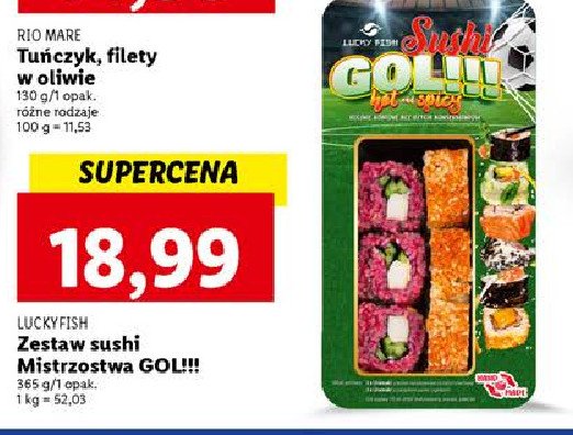 Sushi mistrzostwa gol!!! Lucky fish promocja