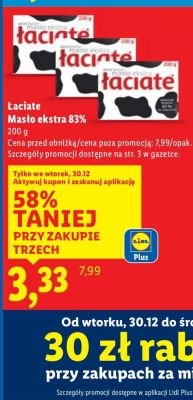 Masło ekstra 83% promocja w Lidl