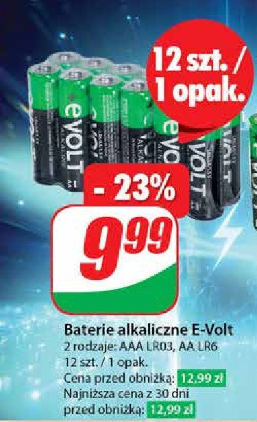 Baterie aa lr6 EVOLT promocja