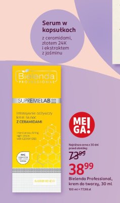 Krem do twarzy z ceramidami Bielenda professional supremelab promocja