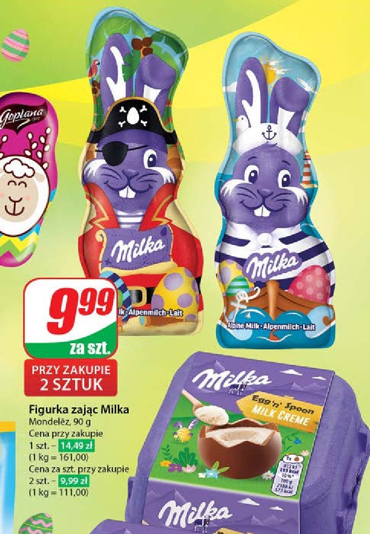 Zaj膮c z czekolady Milka promocja