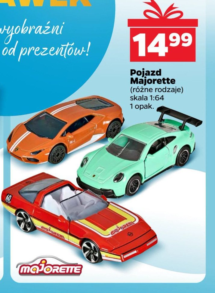 Pojazd 1:64 Majorette promocja w Netto