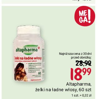 Żelki na ładne włosy Altapharma promocja