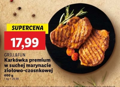 Karkówka w marynacie ziołowo-czosnkową Grill and fun promocja