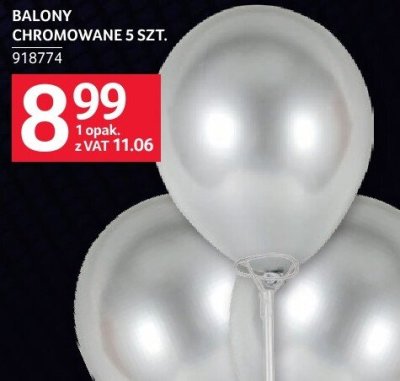 Balony chromowane 5 szt. promocja w Selgros
