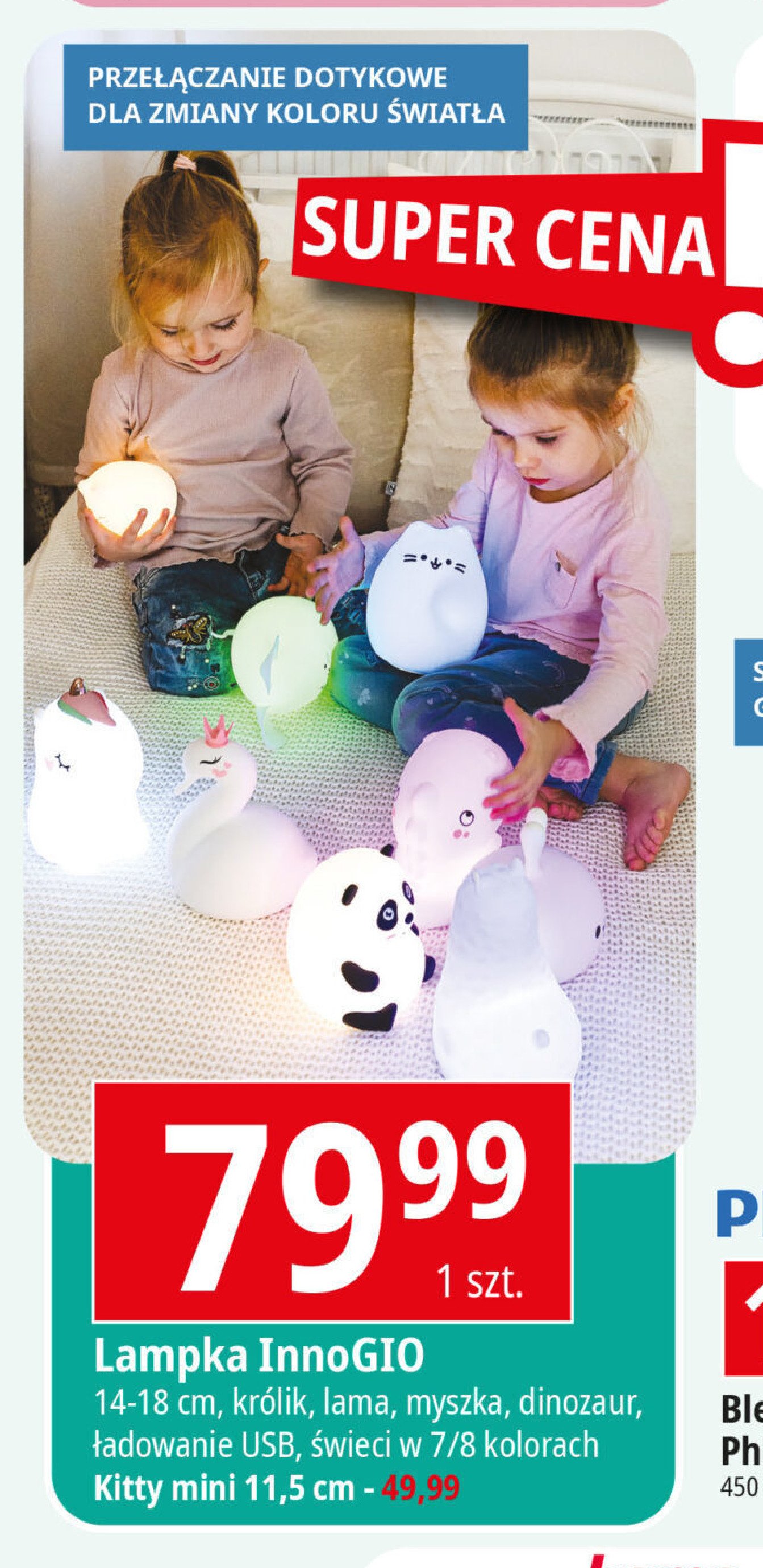 Lampka nocna lama Innogio promocja