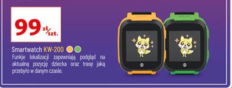 Smartwatch kw-200 pomarańczowy Forever promocja