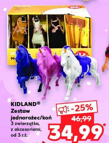 Zestaw jednorożec + koń z akcesoriami Kidland promocja