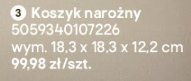 Koszyk narożny promocja w Castorama